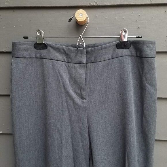 Liz Claiborne Gray Audra Trousers In Excellent Used Condition - Size 10 - Picture 2 of 7